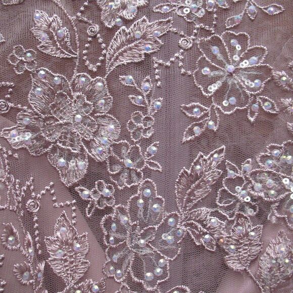 MAC DUGGAL  50665 Womens Embroidered High Neck Cap Sleeve A Line Gown - Picture 8 of 15